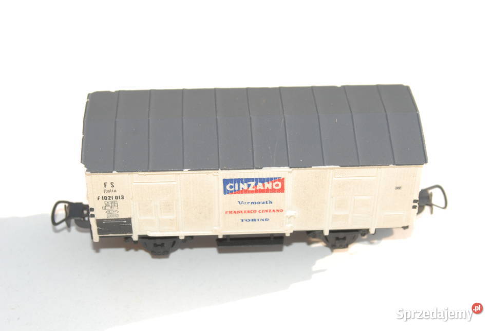 Stara zabawka wagon chłodnia Italia FS Cinzano Modelarstwo Cieszyn
