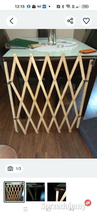 Bramka drewniana zabezpieczenie schodów