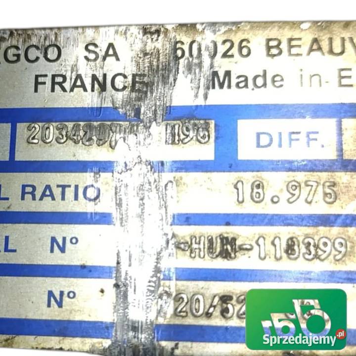 Przedni Most 720520 3765754R1 3429765M96 Massey Wilkowo