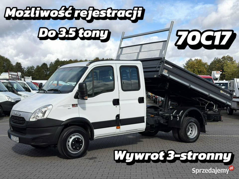 Iveco Daily 70C18 V H 70C17 Doka Brygadówka 7 zarejestrowany w Polsce Widełki