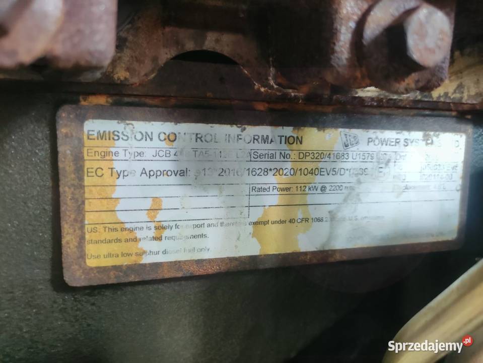 Silnik JCB 448 TA5112EL2A Wilkowo