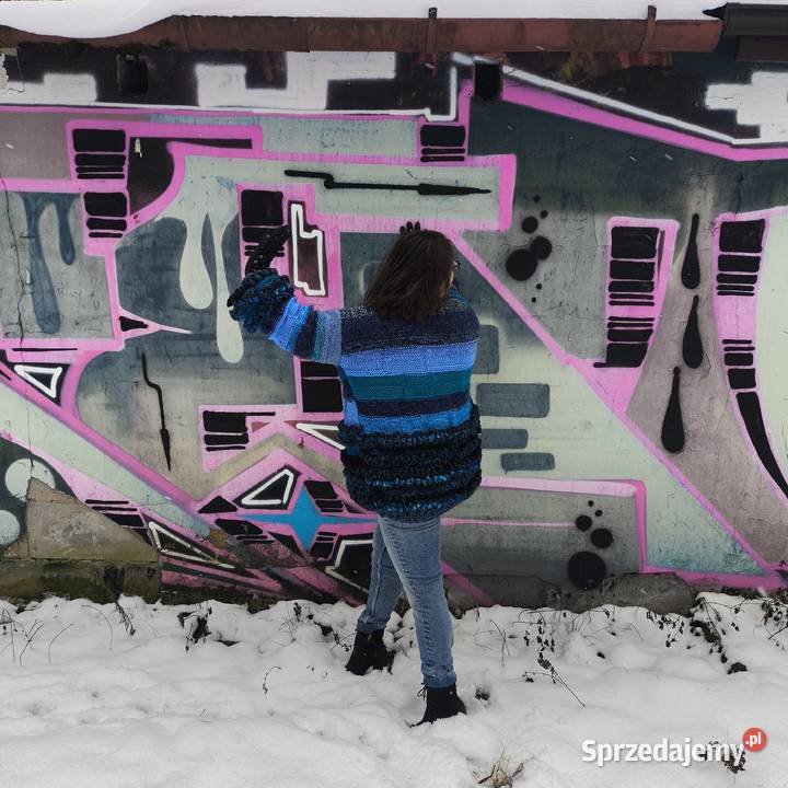 Sweter kardigan hand made Starachowice