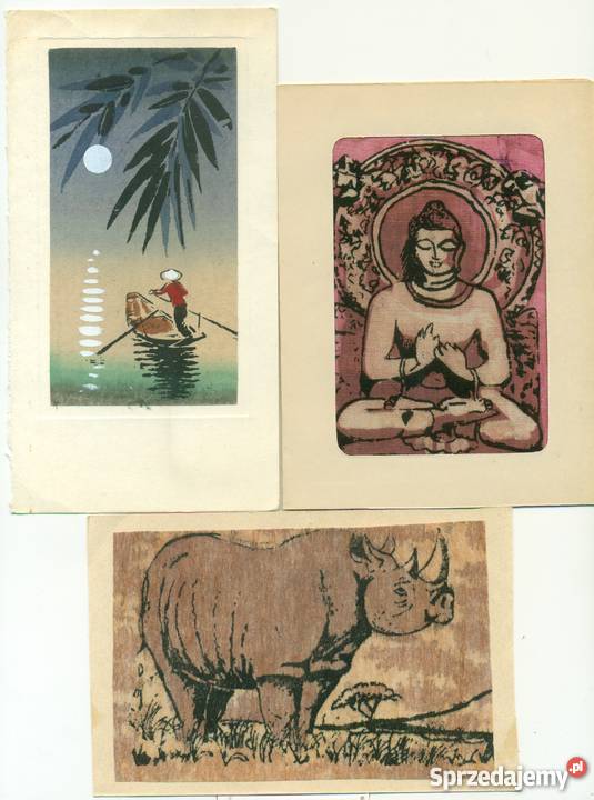 Pocztówki kartki 3 Ostrów Wielkopolski sprzedam