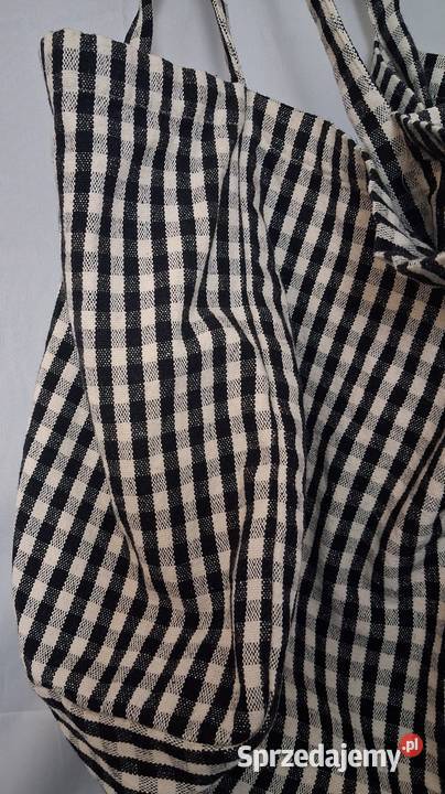 nowa MANGO shopper torba miejskabawełniana niebieski