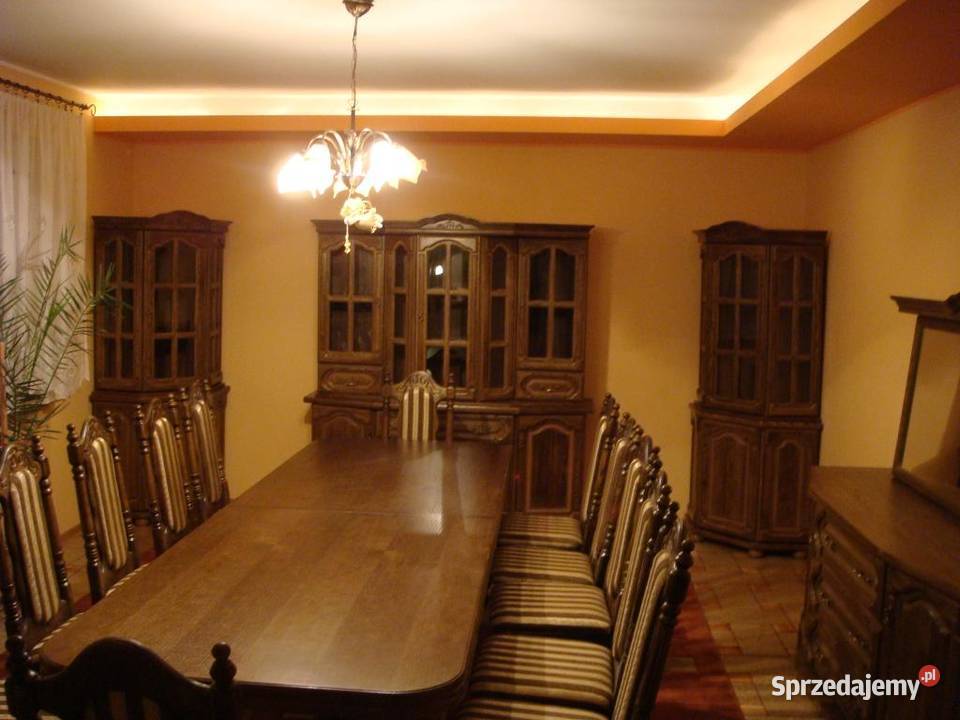 Duży Stół 10 Krzeseł Stylowy komplet do Salonu Suwałki sprzedam