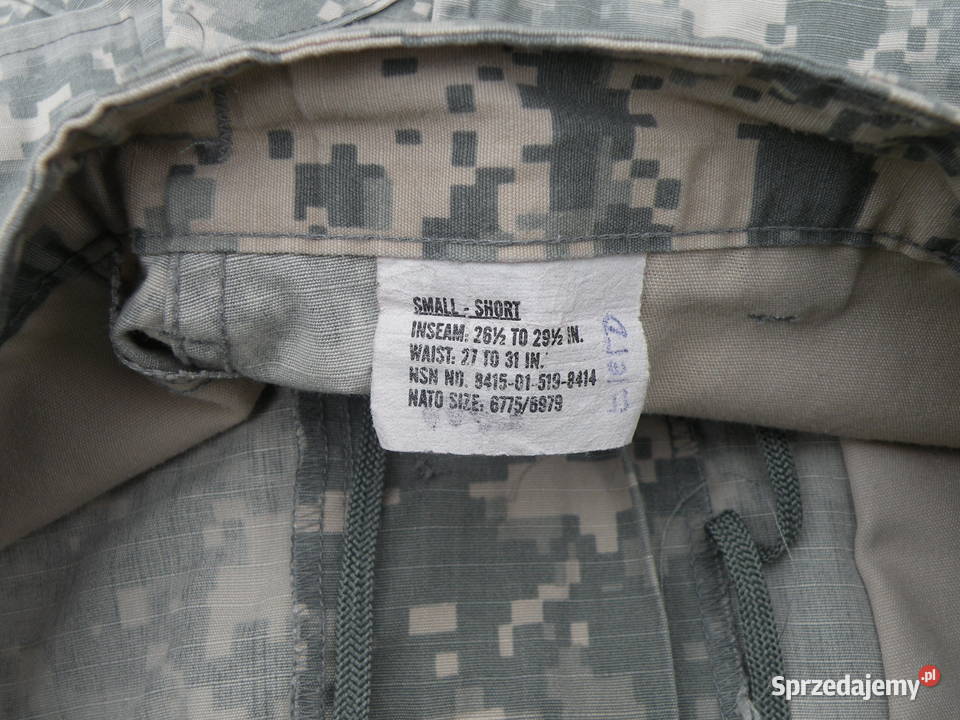Spodnie ACU ucp small short ripstop Wrocław