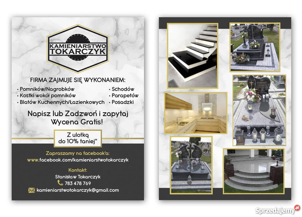 Pomniki schody parapety blaty tarasy Zapraszamy Nysa