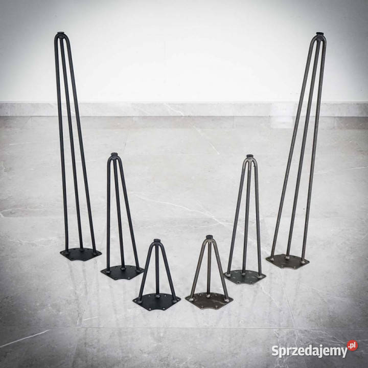 Noga HAIRPIN z pręta potrójna 73 CZARNA Chmielnik