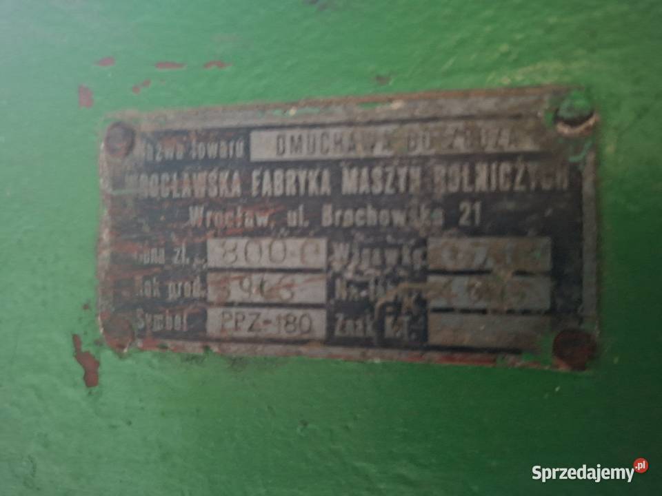 Dmuchawa zbożowa typ PPZ 180 Perzów