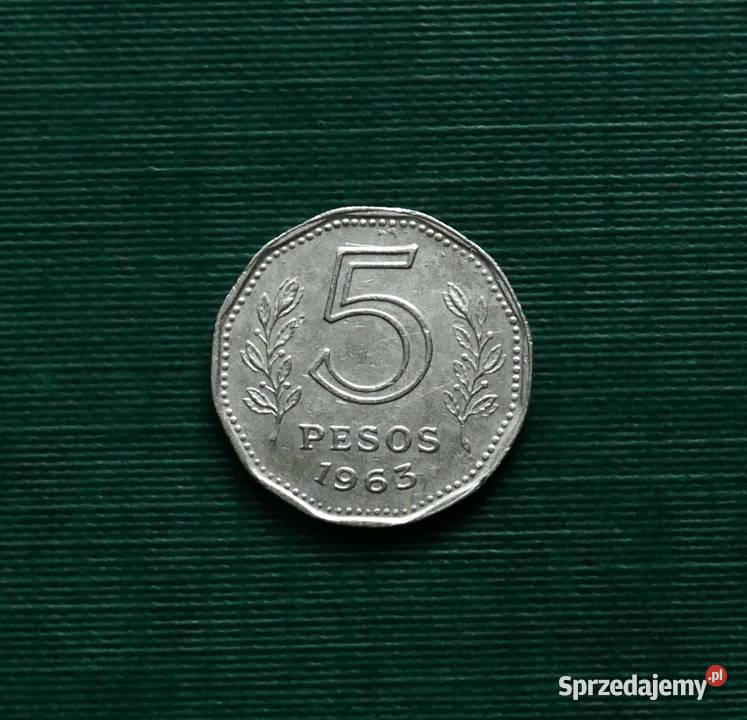 ARGENTYNA 5 peso 1963r Gliwice