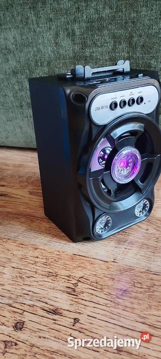 Nowy Głośnik Bluetooth B16 Mocny Bas Efekty LED Słuchawki i głośniki Wąbrzeźno
