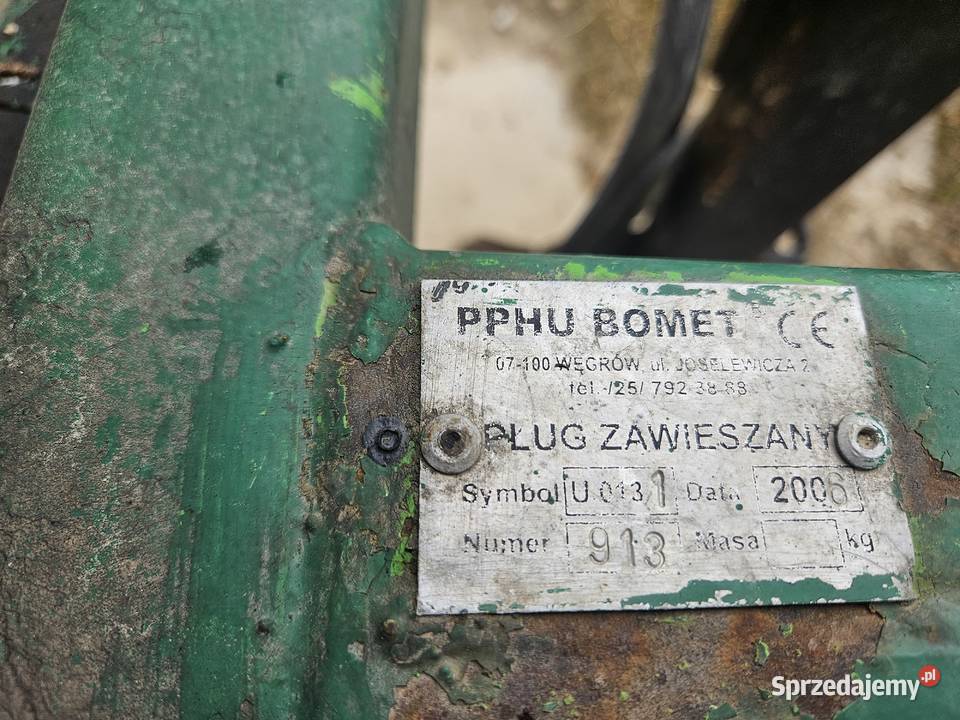 Pług 31 bomet nieuszkodzony lubelskie Bychawa