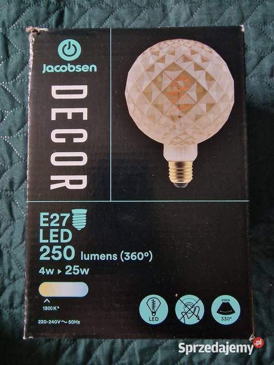 NOWA żarówka dekoracyjna LED Jacobsen Decor E27 Wrocław