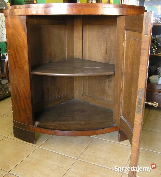 Rogówka cylindryczna Biedermeier mahoń pomorskie Sopot