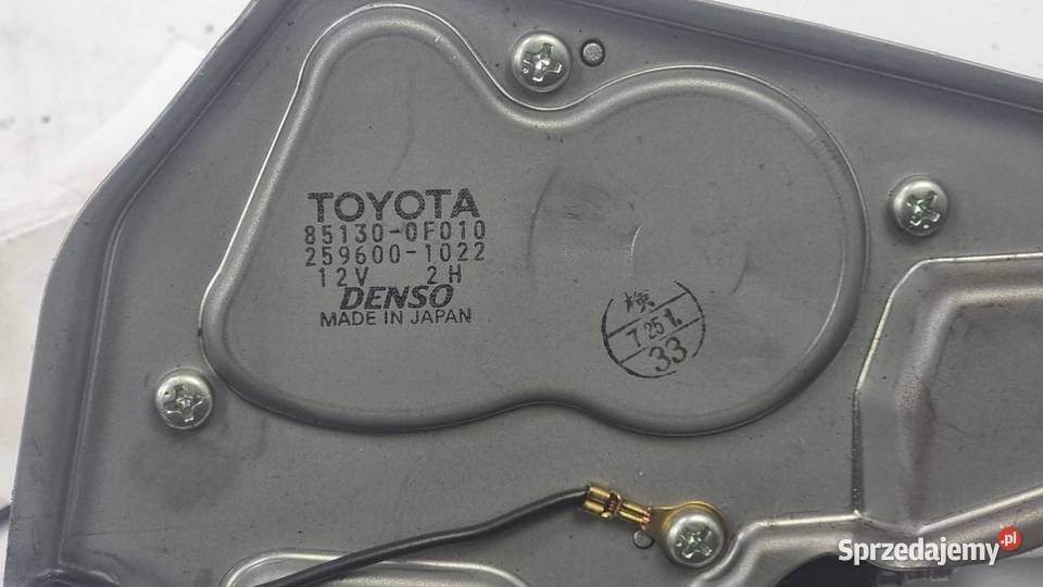 MECHANIZM WYCIERACZEK TYŁ TOYOTA COROLLA VERSO Pozostałe Lipno