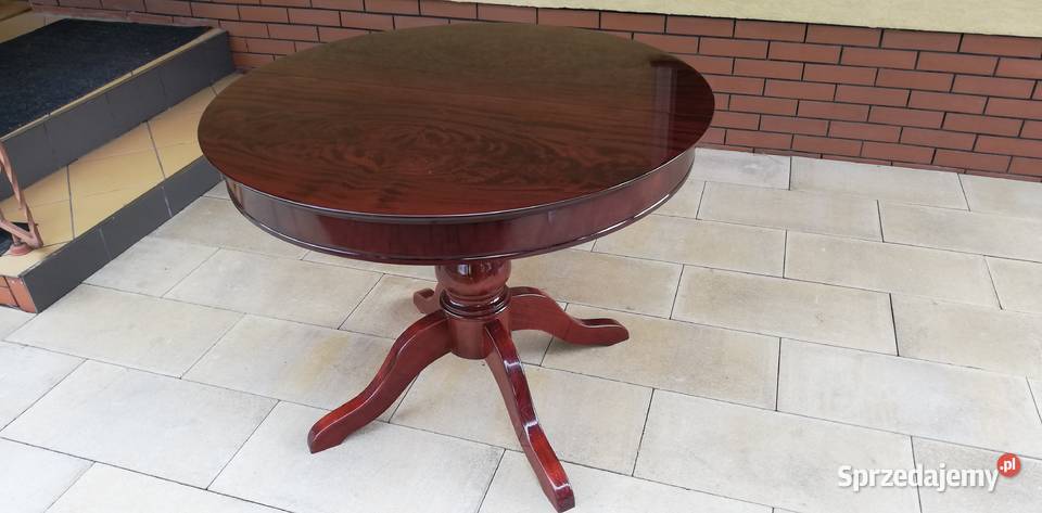 Stół okrągły 100 na wysoki połysk rozkładany Garwolin