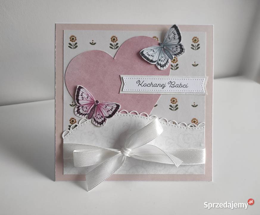 Kartka ręcznie robiona na Dzień Babci Łódź
