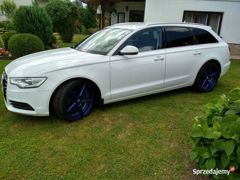 Audi A6 C7 4G Avant 20 TDI 177 2013 biały kolor CD podkarpackie