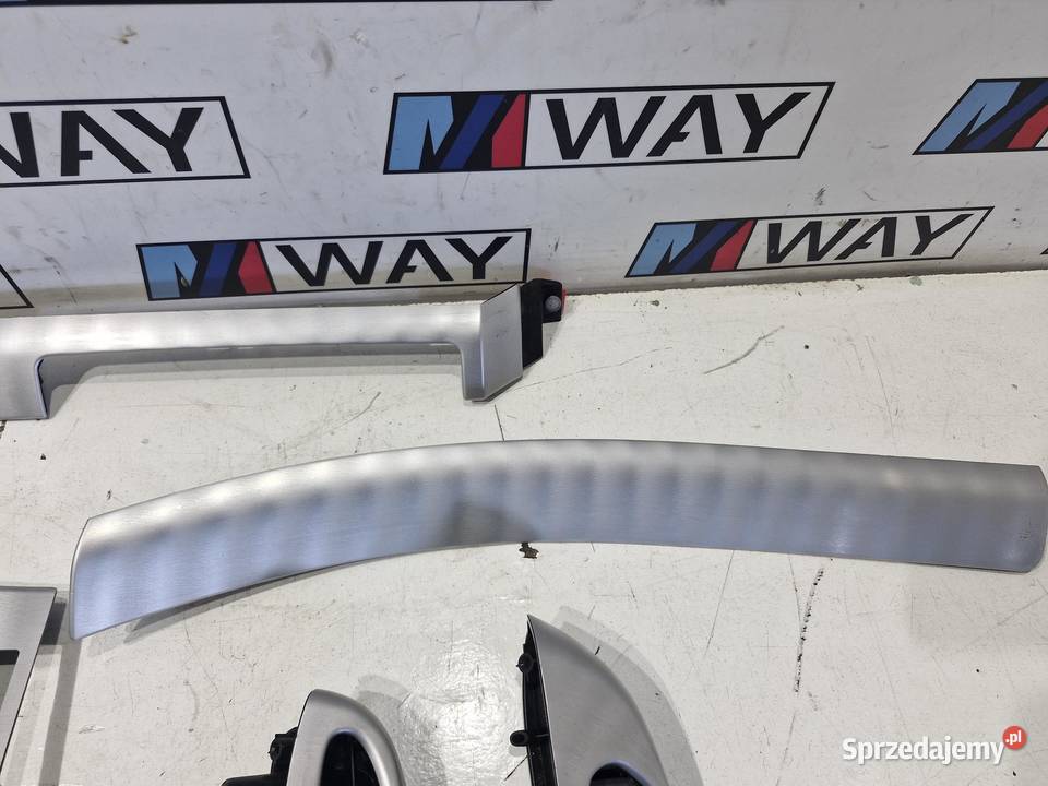 BMW E46 COUPE LISTWY DEKORY ALU KOMPLET osobowe Osłony i zaślepki