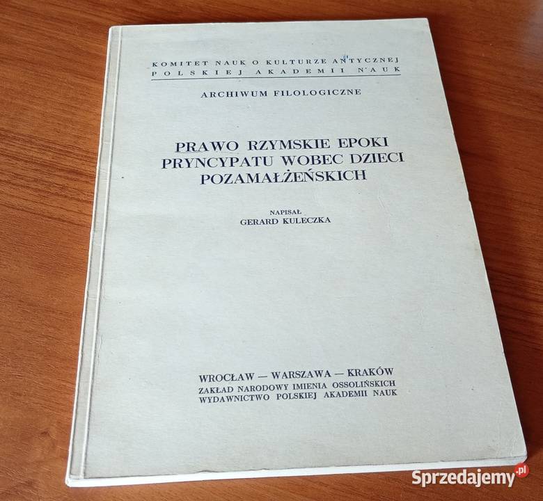 Prawo rzymskie epoki pryncypatu wobec dzieci Gdańsk