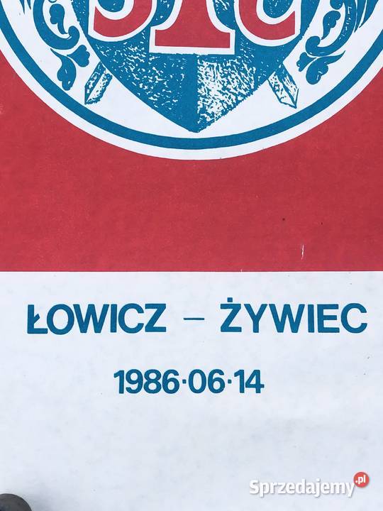 Plakat Turniej miast Łowicz Żywiec 1986 libra łódzkie