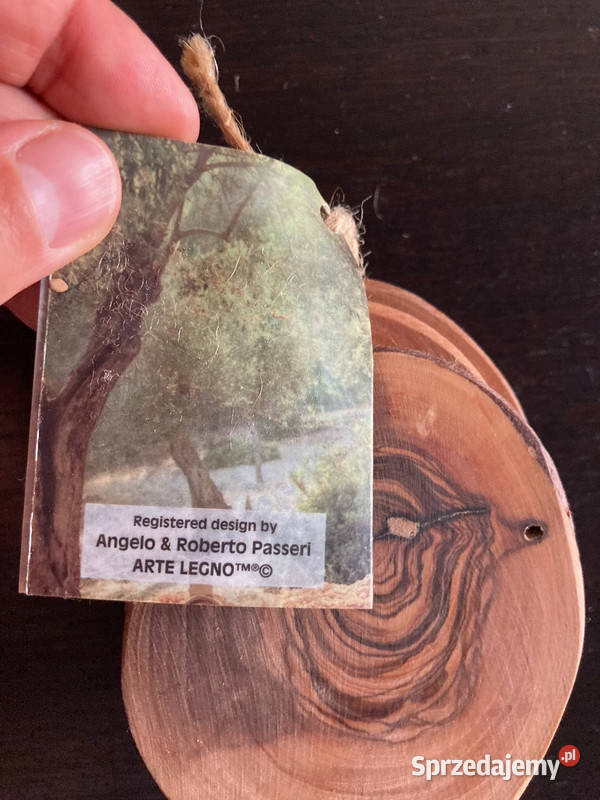 Drewniane podstawki pod szklanki kubki Arte Elbląg sprzedam