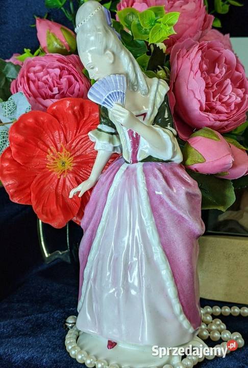 Rosenthal figurka dama z wachlarzem rarytas