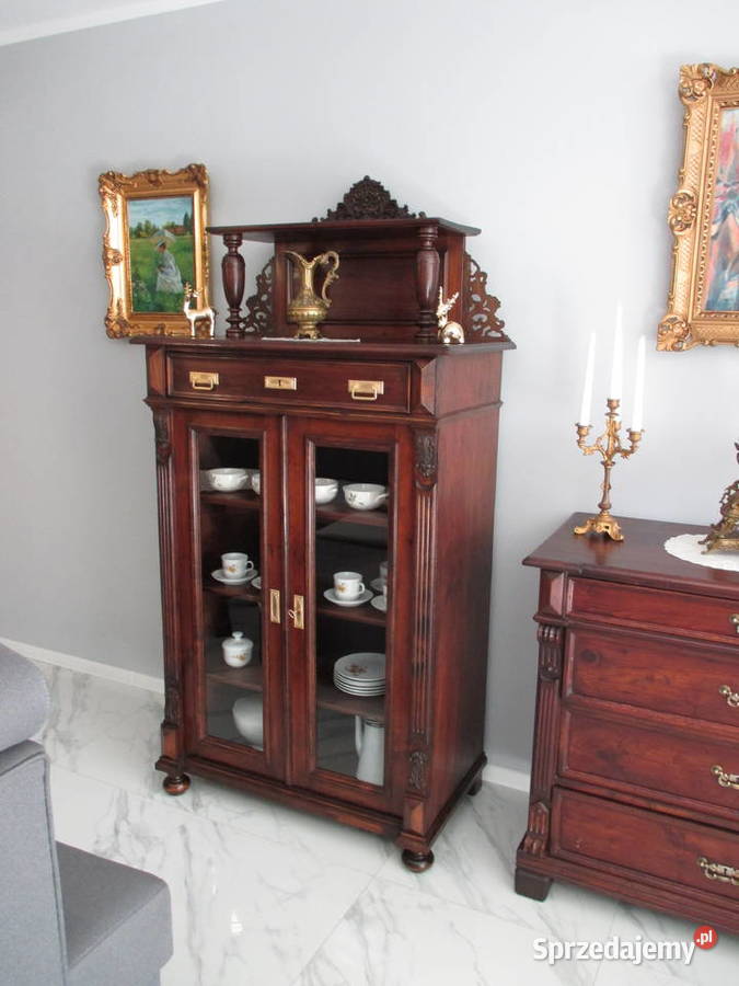 witryny komoda szafka biurko fotele antyki Meble Ostrzeszów