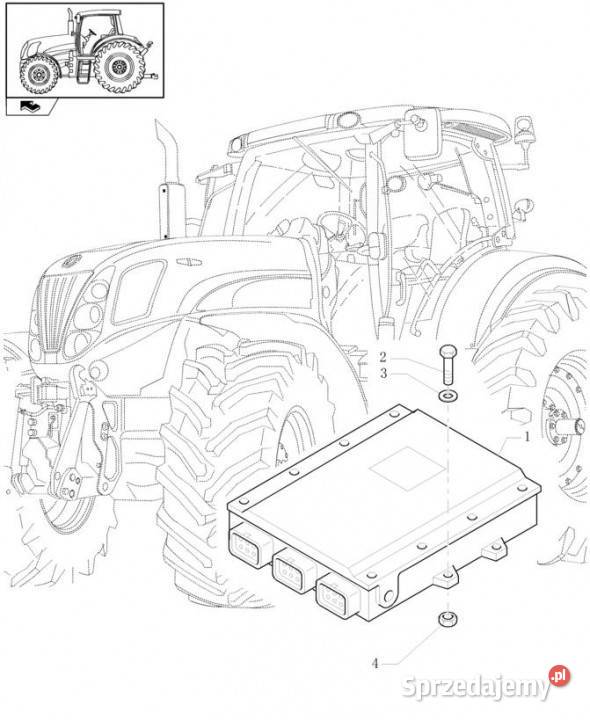 Holland T6010 T6070 Ecu 84225084 Rolnictwo wielkopolskie sprzedam