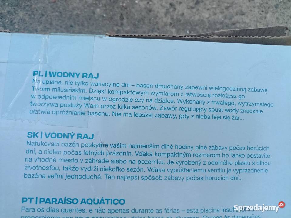 Basen dmuchany 26217551 plus piłka plazowa Baseny Elbląg