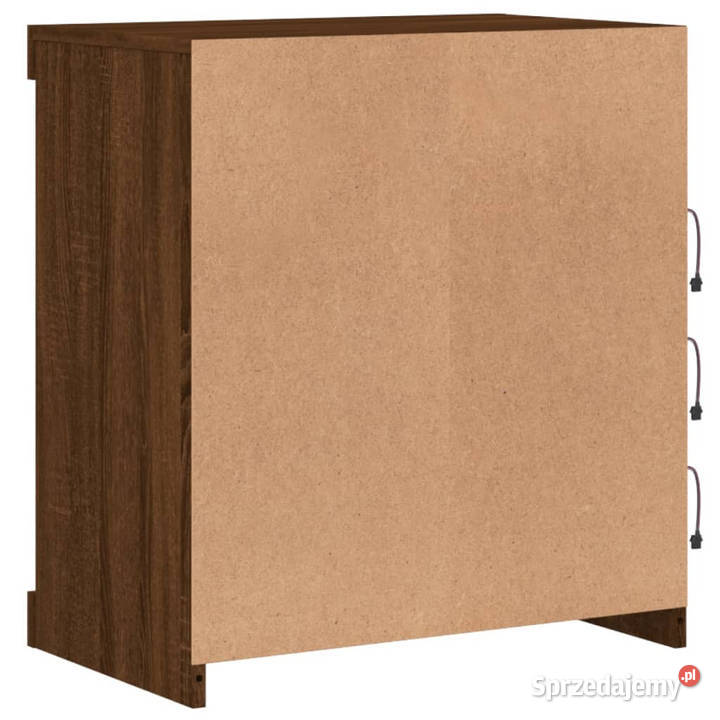 Szafka z oświetleniem LED brązowy dąb 605x37x67 Warszawa