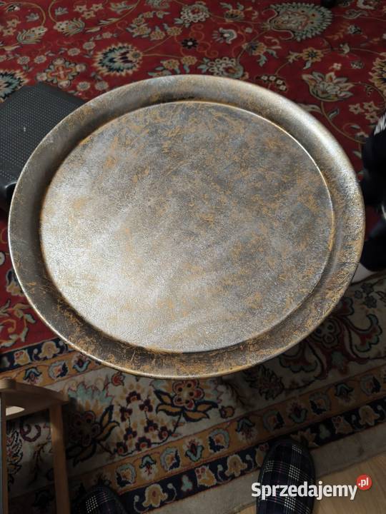 Nowy stolik metalowy Haku Mobel okragly 44 loft