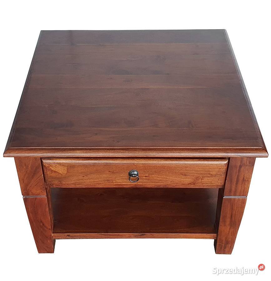 Drewniany klasyczny stolik z szufladą Stoły, krzesła, biurka Dom i Ogród lubelskie