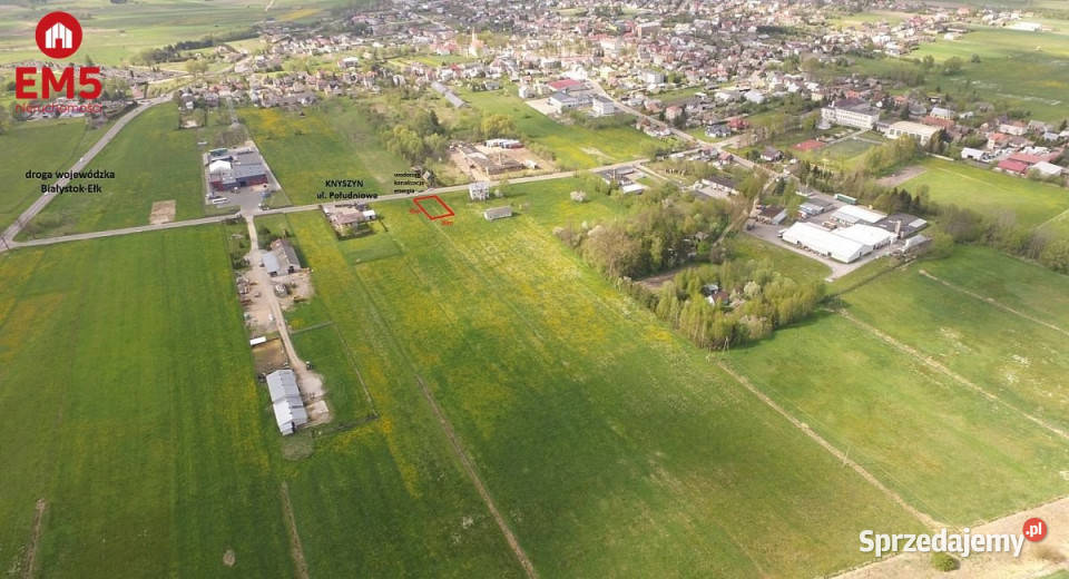 Grunt 887m2 Knyszyn podlaskie