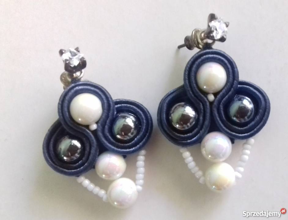 Komplet biżuterii sutaszowej naszyjnik Toruń