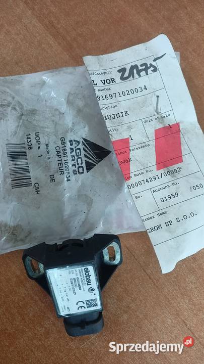 FENDT VALTRA Czujnik kąta G916971020034 Elektryka i zapłon wielkopolskie Łubowo
