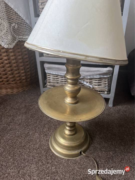 Stara lampa mosiężna kolekcjonerska