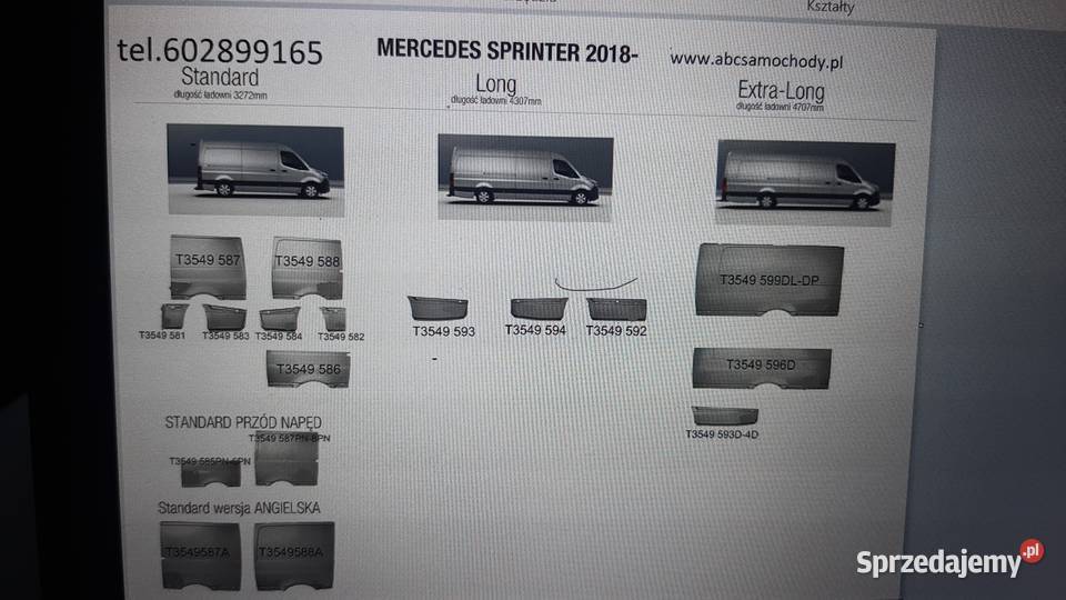 sprinter 907 2018 roku błotnik reperaturka bok mazowieckie Radom