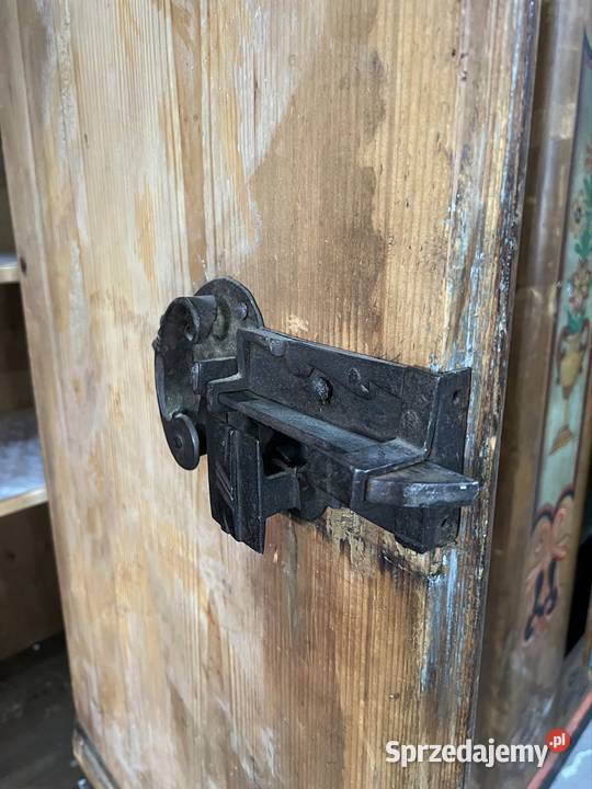 Szafa z inskrypcją XVIII wiek antyk Szwajcaria Bogucin