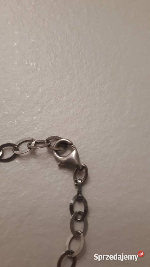 Bransoleta srebrna z zawieszką