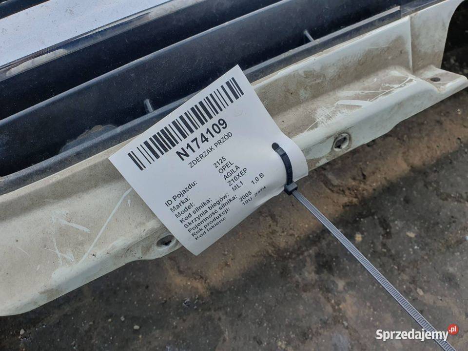 ZDERZAK PRZÓD OPEL AGILA 10U Z474 kujawsko-pomorskie