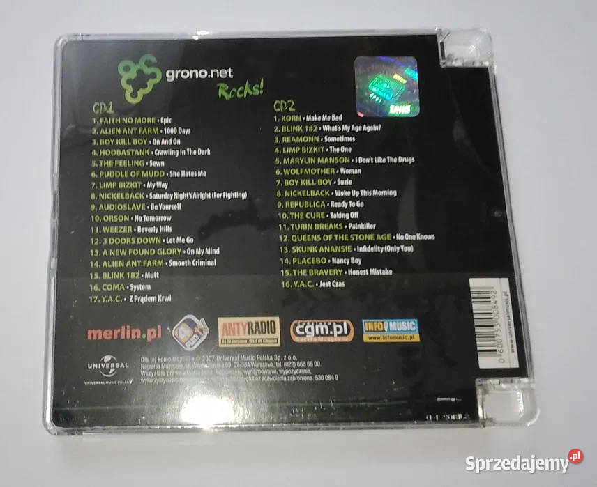 Składanka Rock CD Grononet 2CD 2 płyty Sosnowiec