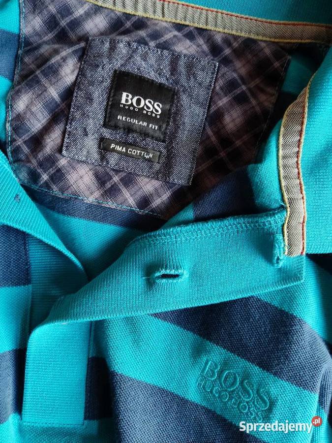 Koszulka polo z długim rękawem Hugo Boss w paski Głuchołazy