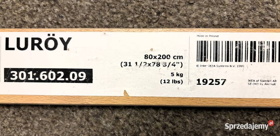 Wkład dno łóżka LURY Szczecin sprzedam