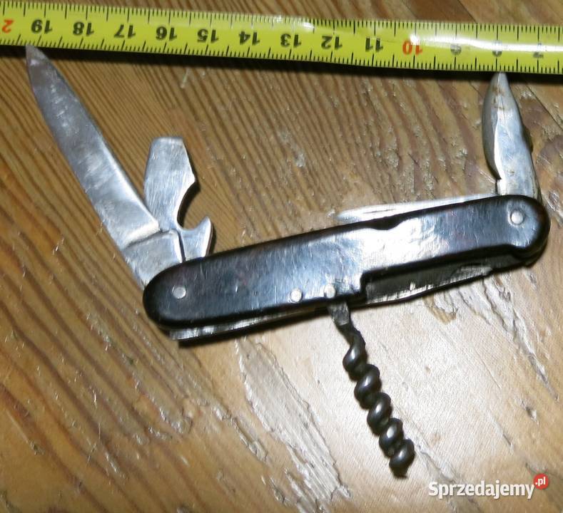 Scyzoryk w plastikowej brązowej okładzinie sześć Kraków