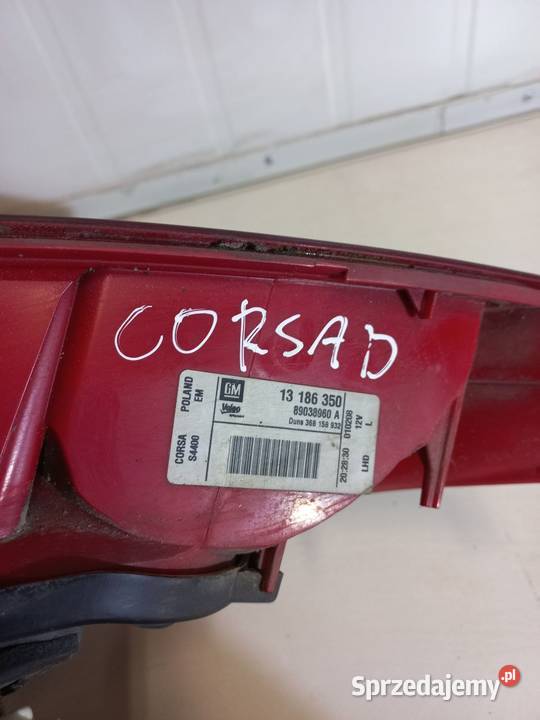 Lampa lewy tył 13186350 Opel Corsa D opis Chełm sprzedam