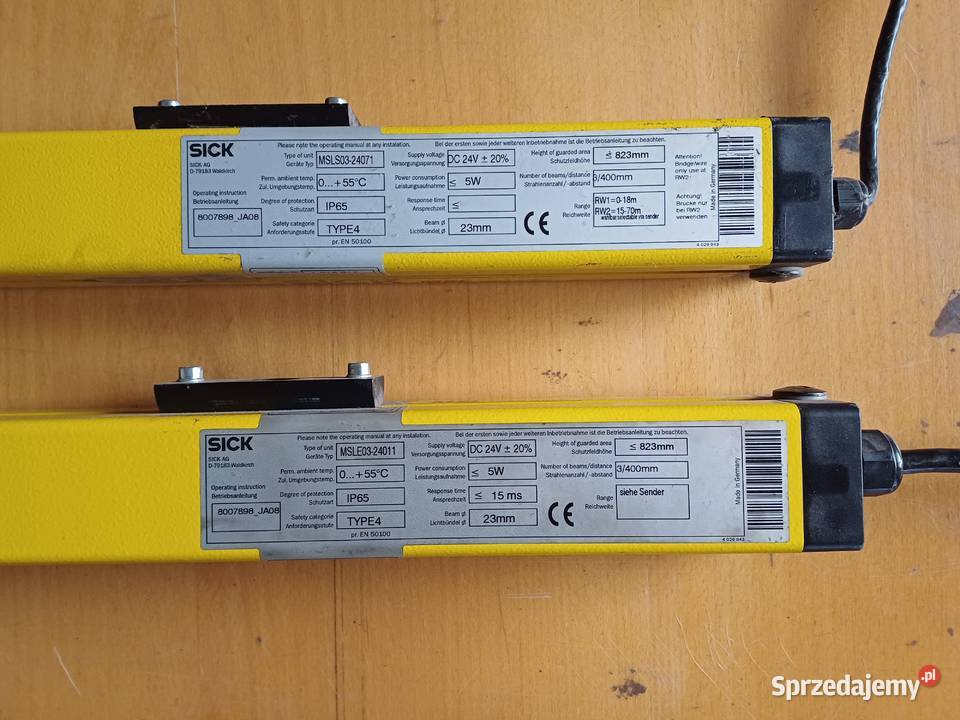 bariera bezpieczeństwa SICK 800mm sprzedam