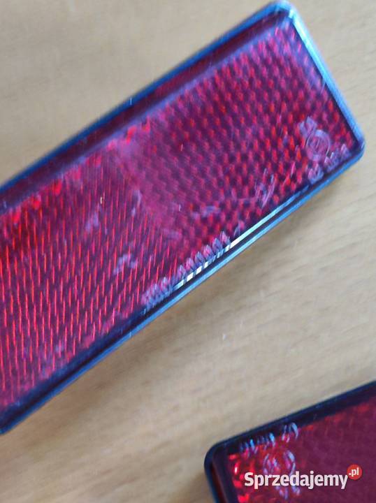 czerwone odblaski prostokątne ostrzegawcze Kielce sprzedam