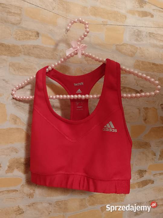 3638 SM ADIDAS Czerwony top fitness bokserka Topy i koszulki Kraków