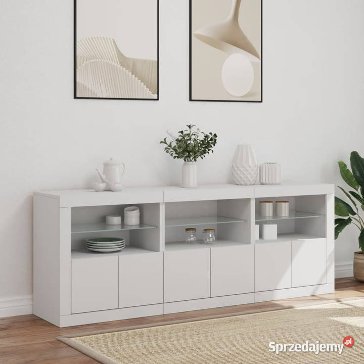 Szafka z oświetleniem LED biała 1815x37x67 Warszawa sprzedam
